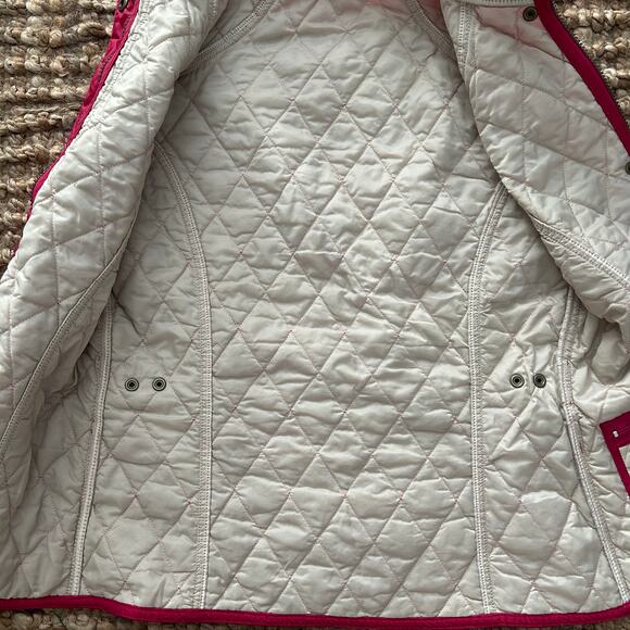 Barbour Women’s Quilted Gilet Vest – Pink – Size US 6 / UK 10 – Diamond Quilt - Picture 8 of 11
